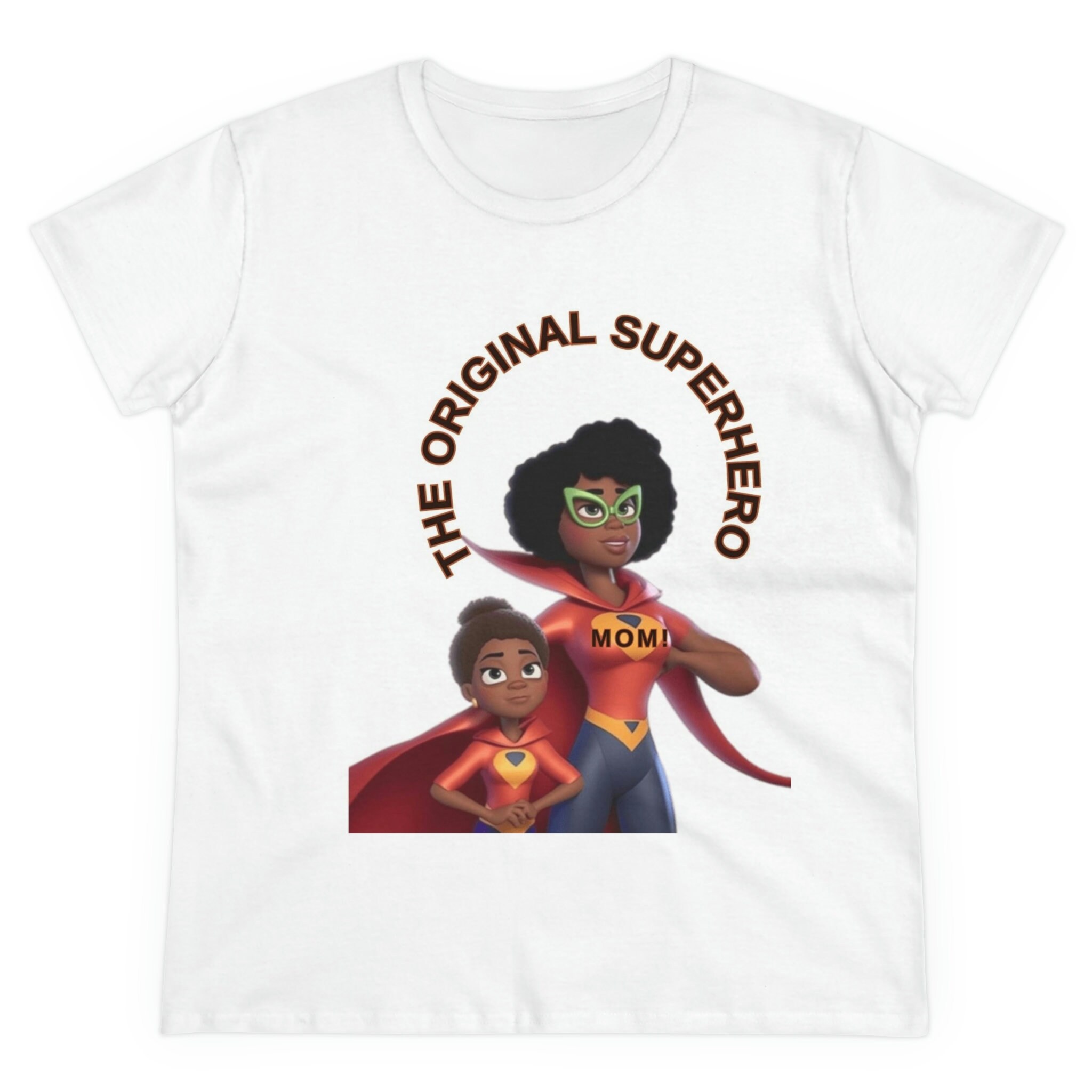 Black Woman T-shirt Natural Hair Gift for Mom Superhero -