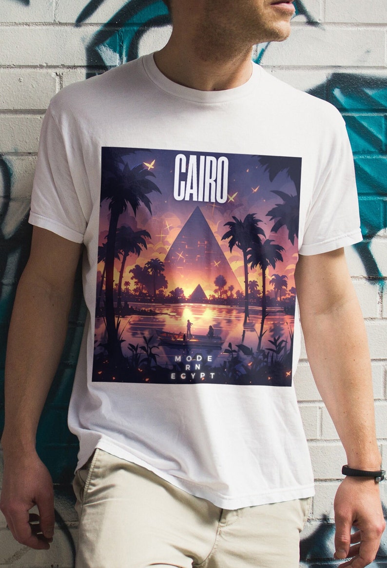 Cairo Egypt Tshirt Pyramid Tshirt Travel to Egypt Shirt Etsy