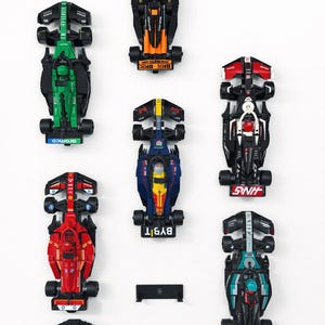 F1 Car Wall Mount | For Lego Speed Champions Display | Comes With Screws Or Command Strips