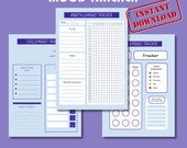 Daily Mood Tracker, Weekly Mood Tracker, Monthly Mood Tracker, Digital Instant Download, Mood Tracker Printable, Mood Tracker Journal