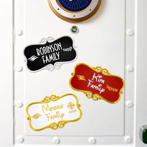 Disney Cruise Door Name Plaque Magnet with Personalized Family Name, Ship Name for Disney Cruise Ships Door 3D Printed