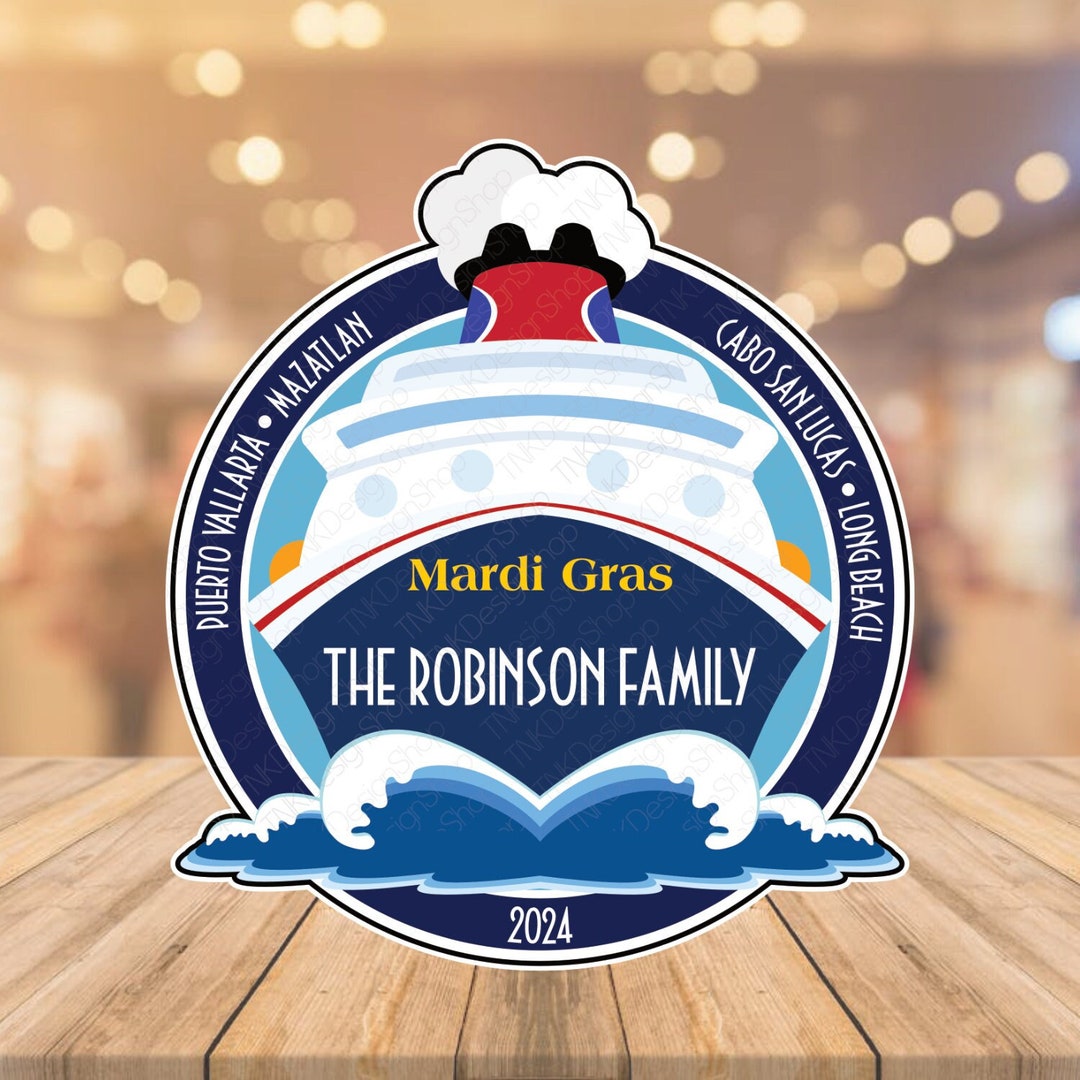 Carnival Cruise Inspired Door Magnet With Personalized Family Name ...