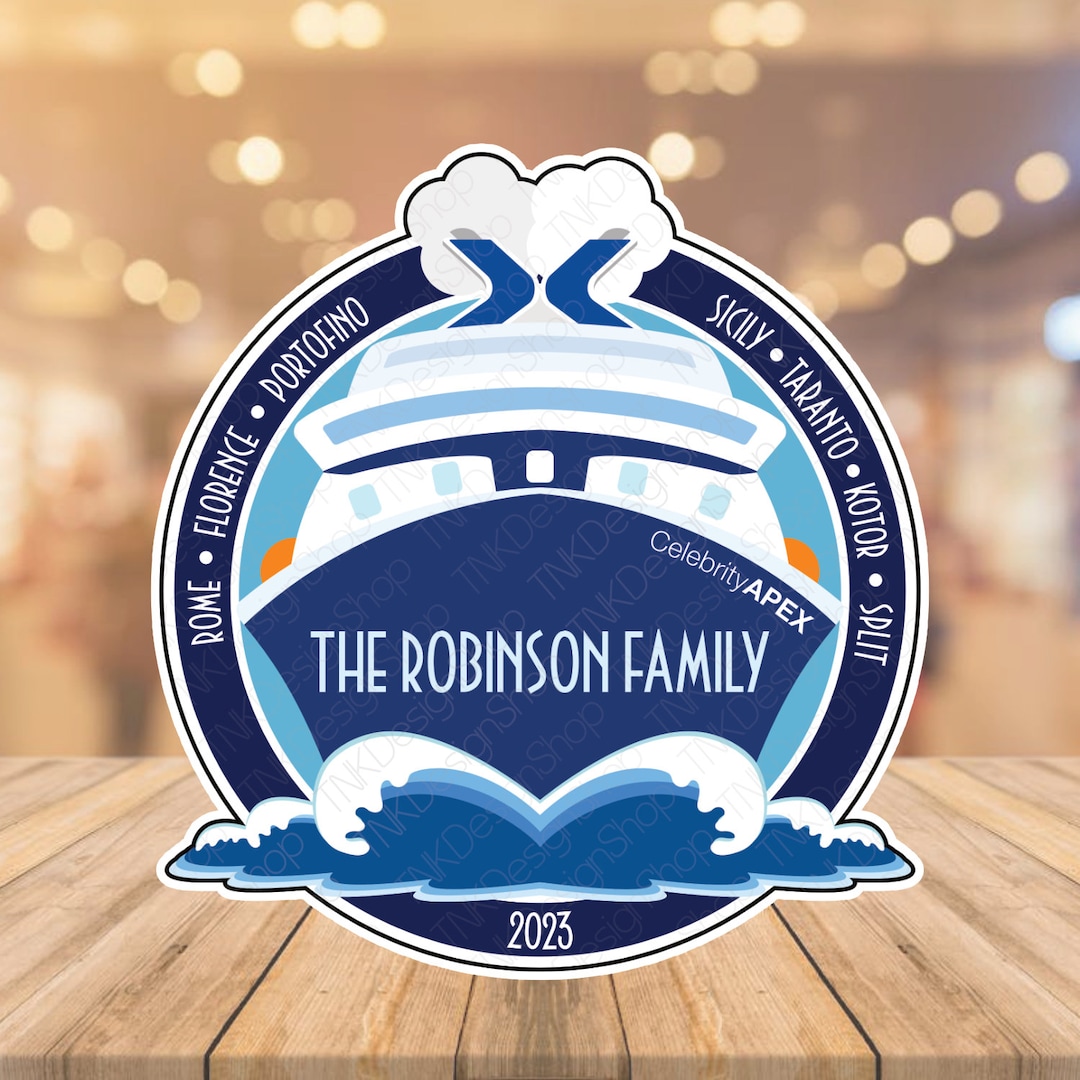 Celebrity Cruise Door Magnet Cruise Ship With Personalized Family Name ...