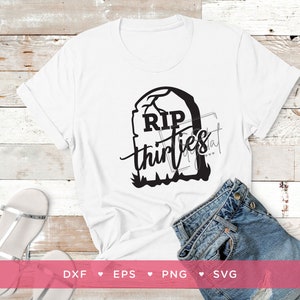 RIP Thirties Tortenaufsatz Aus Glitzerpapier - "Death To My Youth", Für 40. Geburtstag