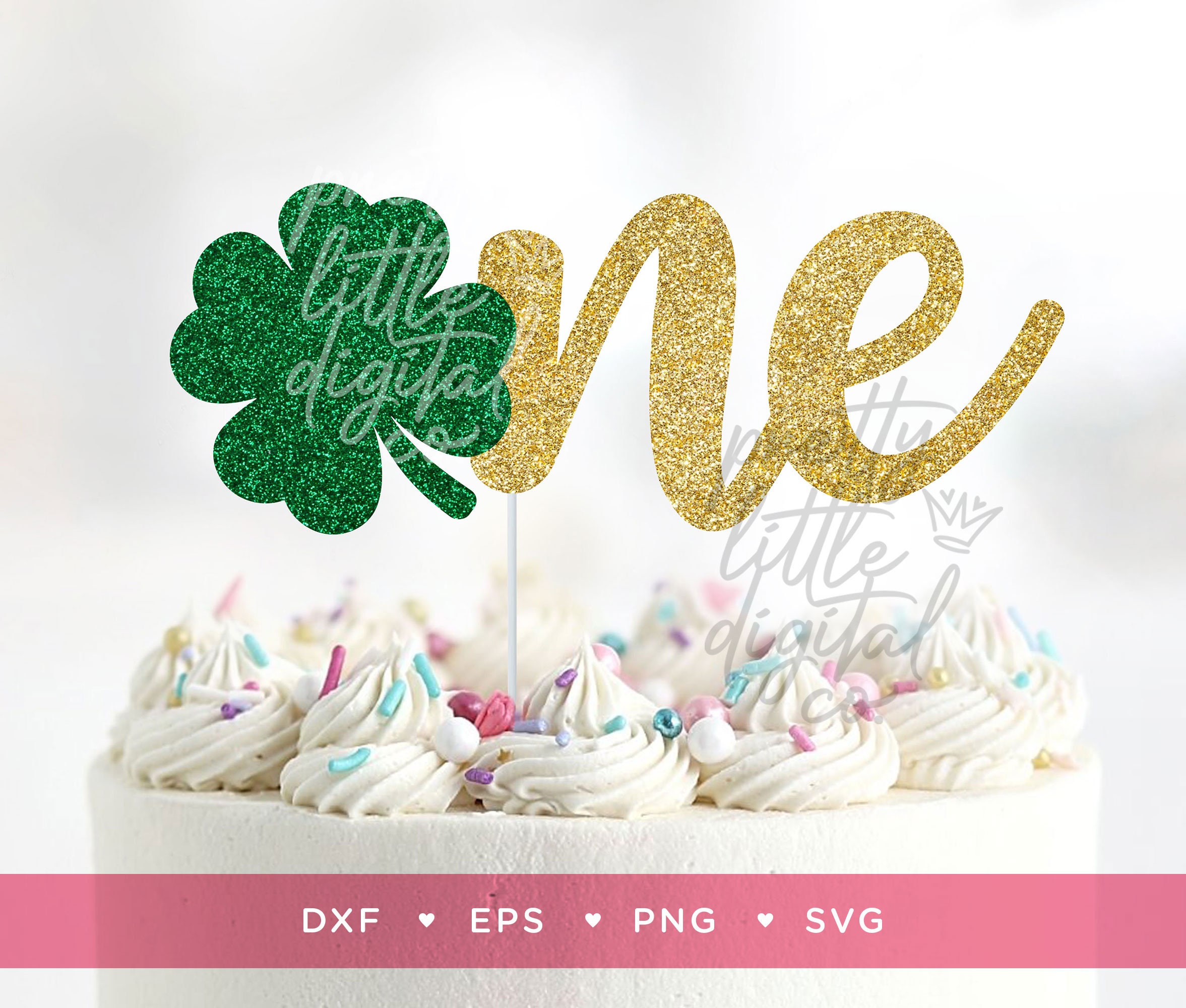 shamrock eine digitale datei, st. patricks day 1. geburtstag cake