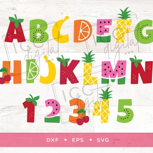Archivo digital de letras de frutas, Twotti Fruitti Font, Strawberry Font, One in a Melon, Tutti Fruity Onesie, Sublimación, Vector, Descarga digital