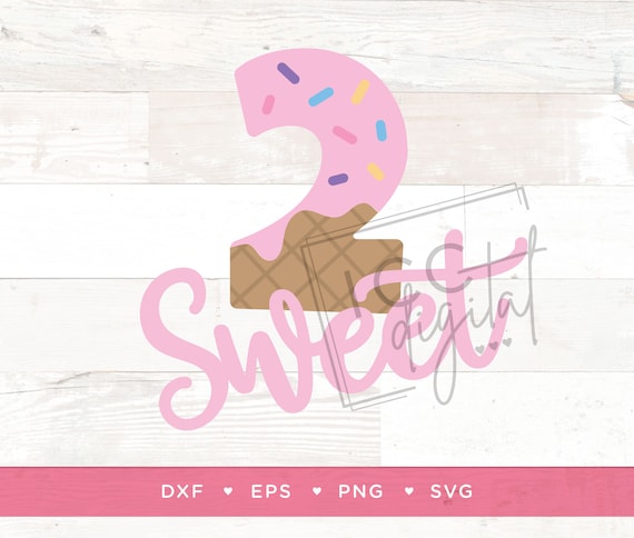 2 Sweet Digital File, Two Sweet, Ice Cream Birthday Theme svg,  Donut Grow Up, Second Birthday, Sublimation, Vector, Digital Download, SVG