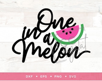 One in a Melon Digital File, Watermelon 1st Birthday, One in A Melon Cake Topper, First Birthday, Sublimation, Vector, Digital Download, SVG