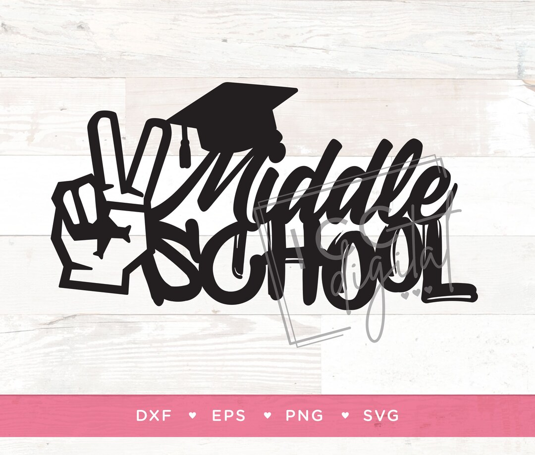 Peace Out Middle School Digital File, Middle School Graduation, Grad ...