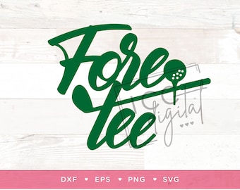 ForeTee Digital File, Golf 40th Birthday Cake Topper, Golf Birthday TShirt, Mens Golf, Womens Golf, Sublimation, Vector, Digital Download