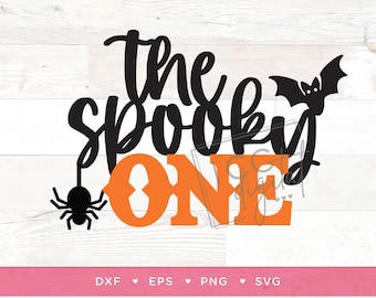 Spooky ONE digitale Datei, Halloween Erster Geburtstag, 1. Geburtstag, Halloween Vektor, Spooky, Happy Booday, Jubiläum, Sublimation, SVG
