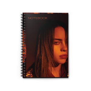 Spiral Notebook | Billie Eilish | Dark Gray Back Cover