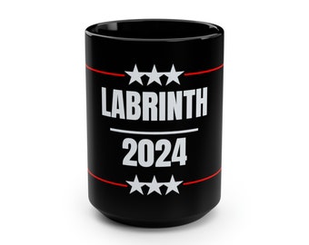 Tasse | Tasse d'élection Labrinth 2024 | 15 onces | Noir
