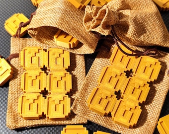 Crafting Mine coin| 3D Printed Creeper Coins| Gamer Gifts for kids| Birthday party favors| Custom Birthday Gaming Decorations| Unique gifts
