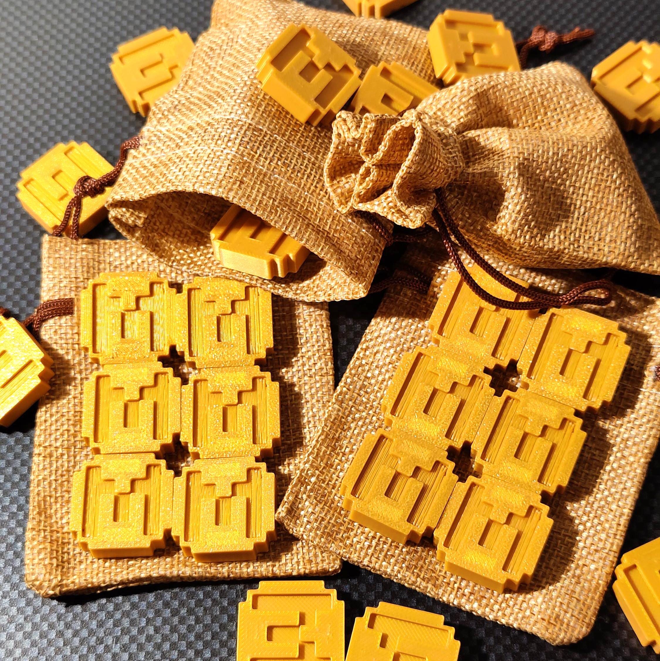 Creeper Coins | TNT Blocky Coins | Custom Birthday Party Favors| Cake ...