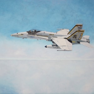 Airplane print wall art painting print wall decor jet F18 man cave dad gift fighter jet
