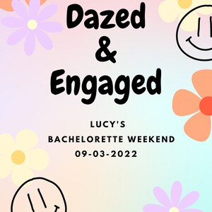 Dazed & Engaged Bachelorette Party Template