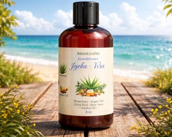 Acondicionador capilar natural con jojoba, aloe vera y humectante