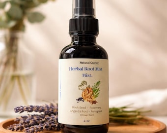 Spray acondicionador natural a base de hierbas para el cabello, nutritivo para las raíces, hecho a mano