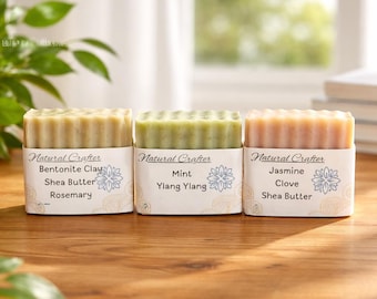 Jabones corporales naturales hechos a mano / Veganos, orgánicos y a base de aceites esenciales