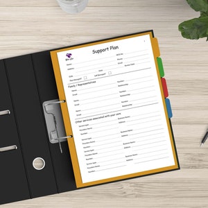 NDIS Disability Support Plan digital download