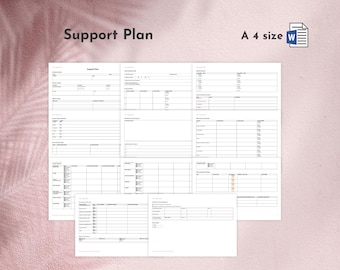 NDIS Support Plan Vorlage Digitaler Download