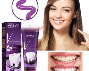 V34 Zähne reduzieren Gelbfärbung, Farbkorrektor-Serum für die Aufhellung der Zähne für den besten Sommer. Geschenk für Sie. Geschenk für Ihn. Schönes Lächeln,