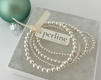Braccialetti impilabili, braccialetti a cuore, braccialetti con perline