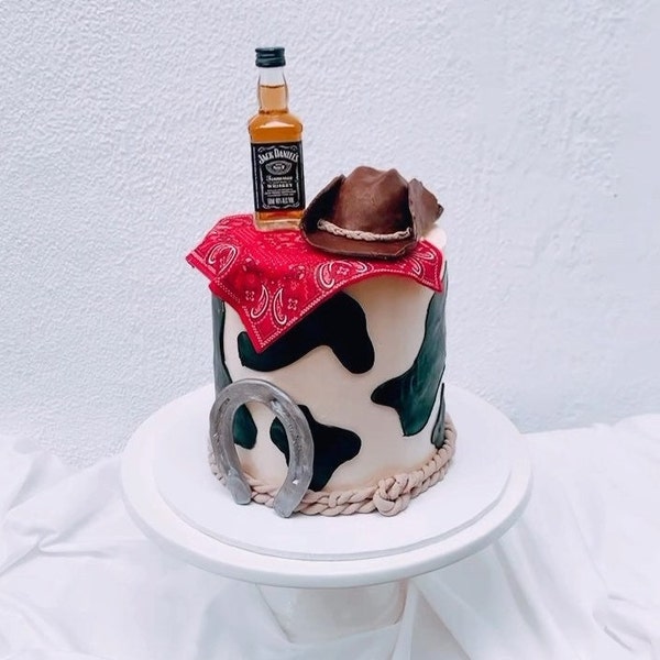 Bandana Cake Wrap DIGITAL LISTING Cowboy Cake Wrap Rodeo Cake Wrap Cowboy Cake Bandana Print Cake Wrap