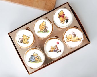 Winnie The Pooh LISTADO DIGITAL Cupcake Toppers Winnie the Pooh Hoja de glaseado comestible Winnie the Pooh Cookies Fiesta de cumpleaños Piglet Tiger