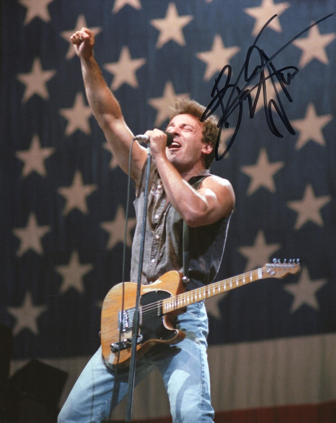 DIGITAL RP Bruce Springsteen Signed Photo 8x10 Reprint COA Certificate ...
