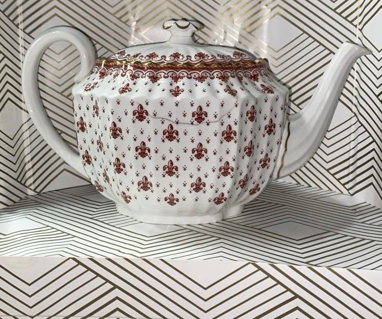 Fleur De Lys Red Spode - Etsy