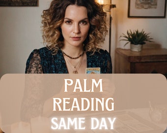 palm reading, palm interpretation, palm analysis, palm photo reading, psychic reading, tarot reading, same day reading, fortune teller