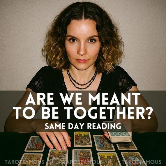 Are We Meant To Be Together, Soulmate Tarot Reading, Love Destiny Reading, Psychic Compatibility Reading, Twin Flame, Same Day