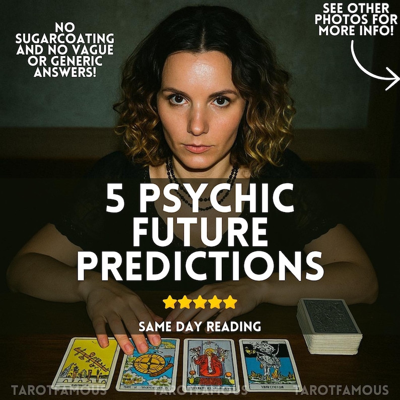 5 Psychic Future Predictions: Detailed Tarot Reading (PDF) image 1