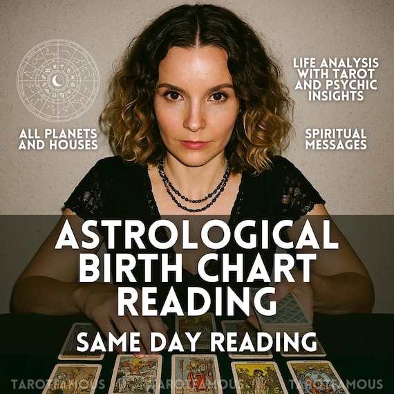 Detailed Astrological Birth Chart Reading with Psychic and Tarot Insights | Full Natal Chart Astrology & Life Guidance, Same Day Reading