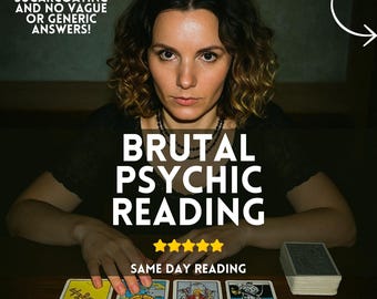 Brutal Psychic Tarot Reading: Honest, No Sugar Coating (PDF File)