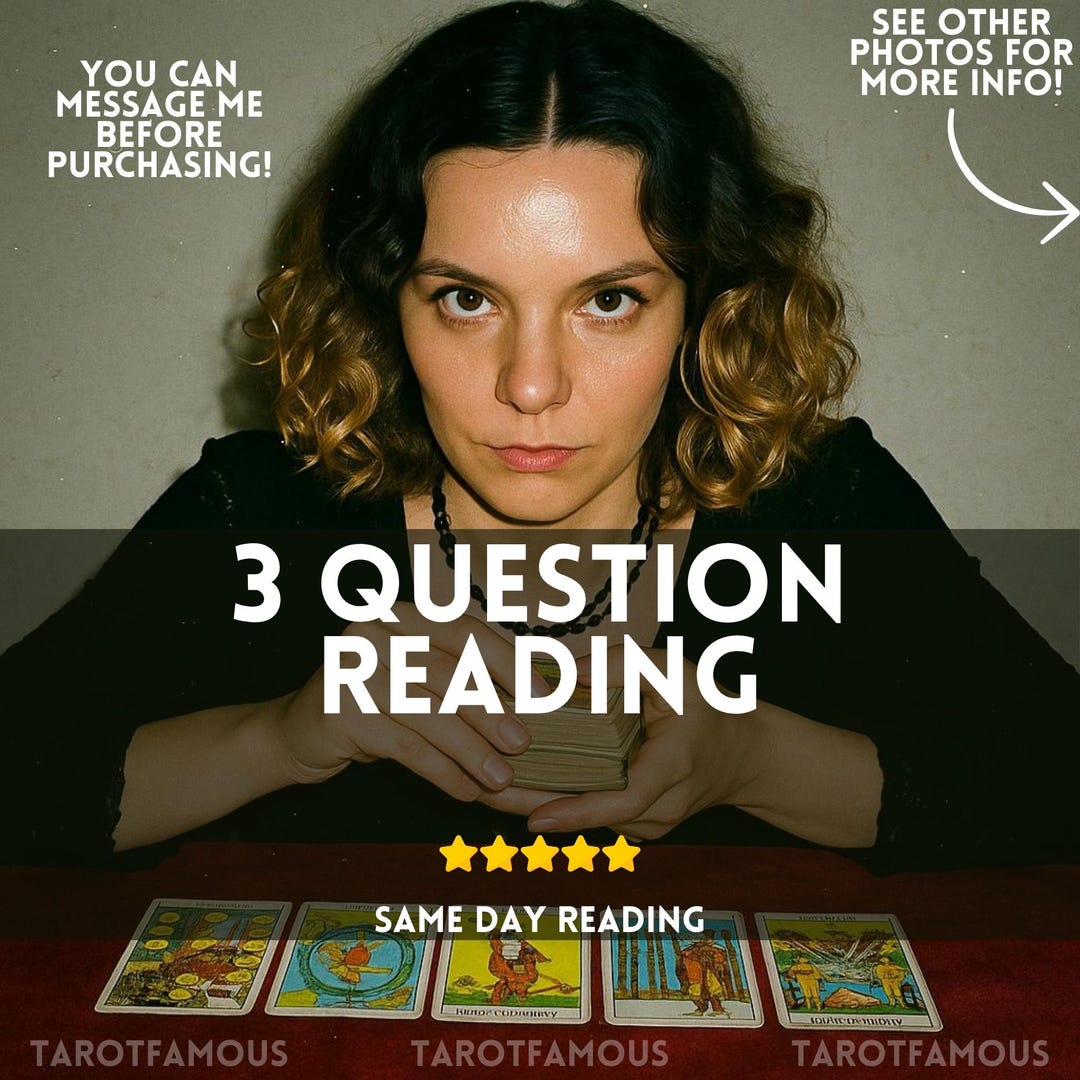 3 Question Psychic Reading: Tarot Insights, Medium Advice (PDF) - Etsy