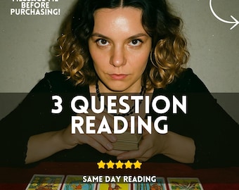 3 question reading, medium psychic advices, future tarot insights, clairvoyant reading, telepathy reading, fortune teller, same day reading