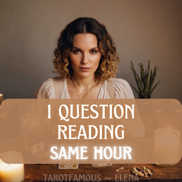 1 one question reading, psychic reading, tarot reading, fast response, no tools, no cards, accurate psychic reading, psychic love reading