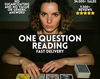One Question Tarot Reading, Single Question Psychic Reading, Quick Tarot Insight, One Question Psychic Insight, Fast Delivery