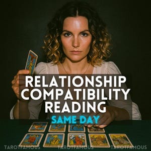 Lecture de compatibilité avec l&#39;amour psychique : analyse de la relation du tarot (livraison PDF dans les 24 heures)