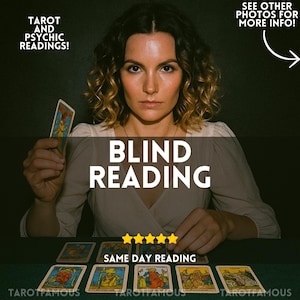 Lectura a ciegas, lectura sin preguntas, consejos de médiums psíquicos, guías espirituales intuitivas, futuras predicciones del tarot, lector psíquico preciso.