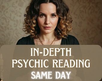 in depth psychic reading, same day reading