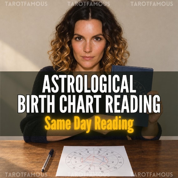Personalized Birth Chart Reading, Natal Chart Astrology Reading, Full Astrology Report With Houses & Aspects, Same Day Reading