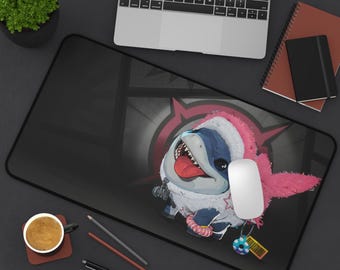 Marvel Rivals Pink Shark Costume Jeff Mouse Pad / Desk Mat 1
