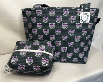Kings Tote and Cosmetic Bag Set