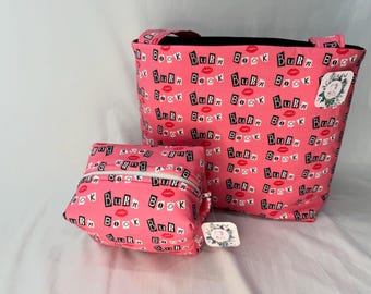 Mean Girls Tote and Cosmetic Bag Set