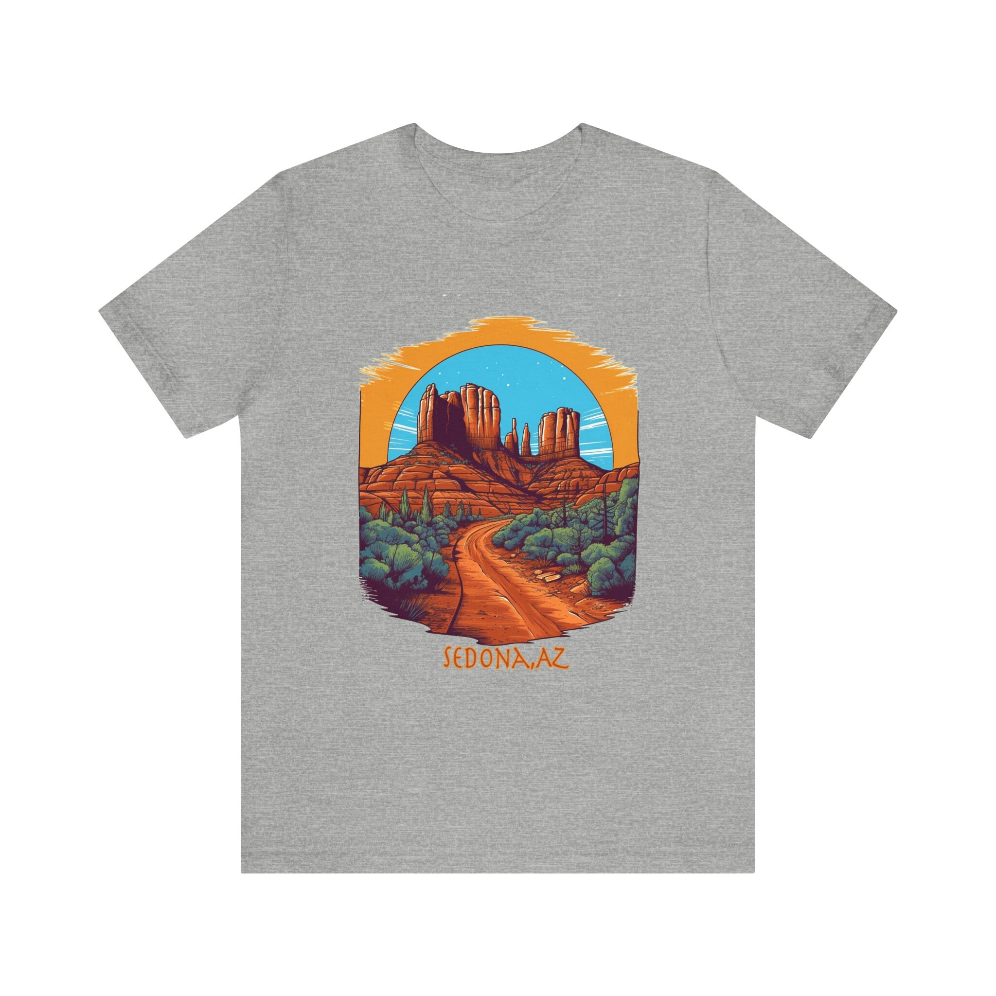 Custom Cathedral Rock Sedona T-shirt, Customizable Text, Graphics