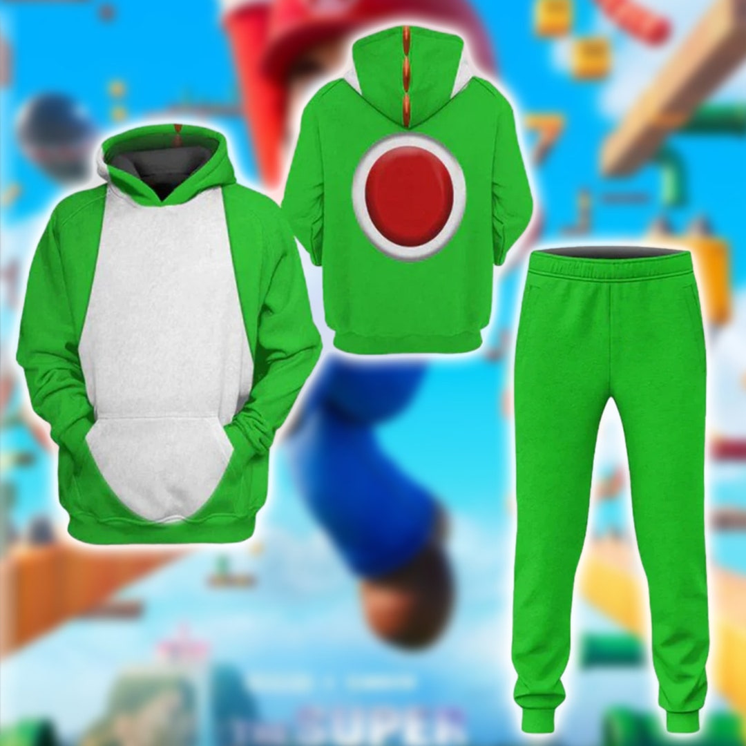 Super Mario Yoshi Halloween Costumes Hoodie Yoshi Super Mario Etsy UK